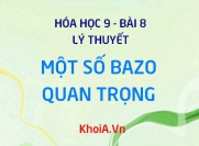 Tính chất hóa học tính chất vật lý của Natri hidroxit NaOH, Canxi hidroxit Ca(OH)2 điều chế và ứng dụng - Hóa 9 bài 8